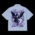 Shadow Angel Script Stripe Shirt