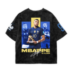 Mbappé Legacy Acid Wash Oversized Tee