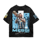 Messi Legacy Acid Wash Oversized Tee