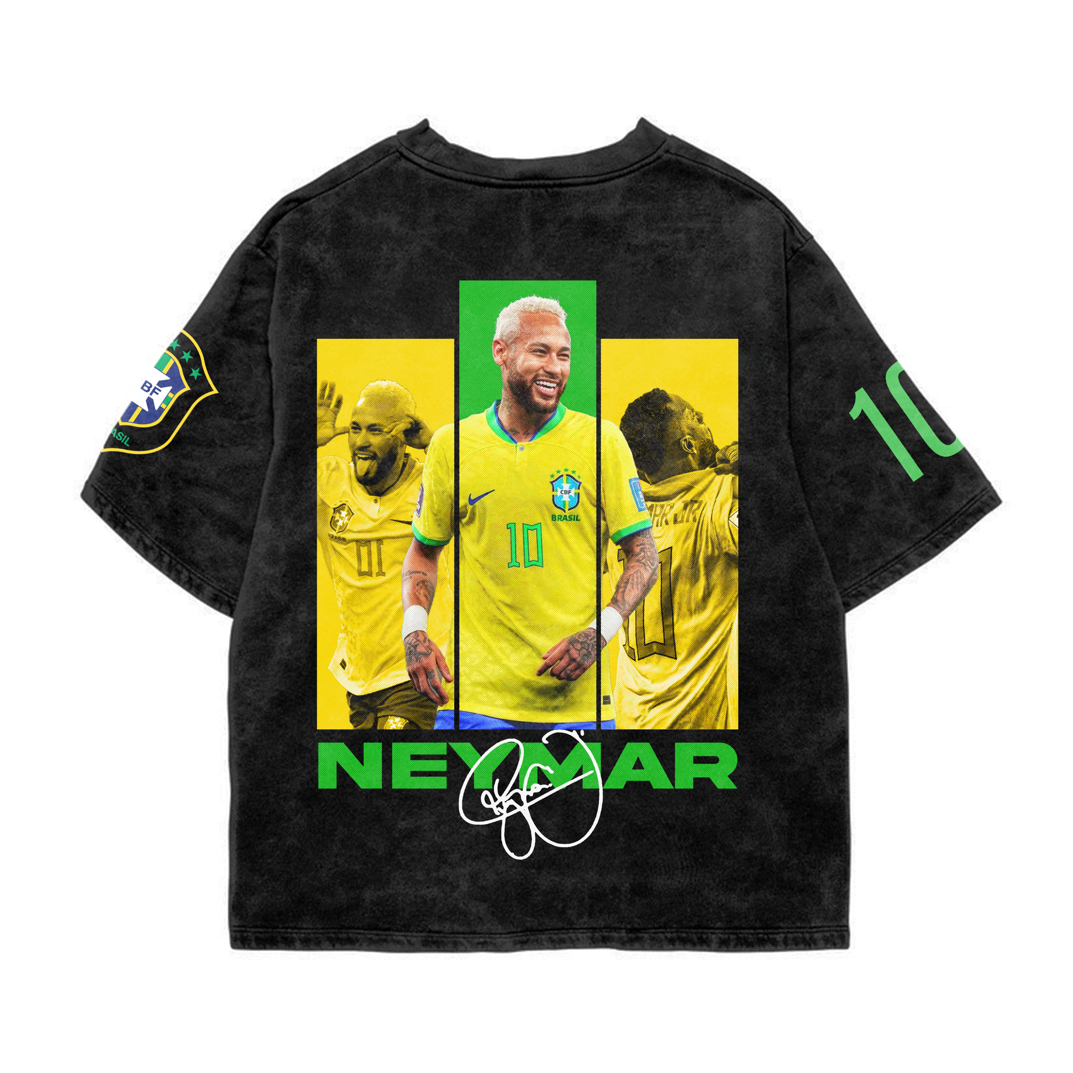 Neymar Legacy Acid Wash Oversized Tee
