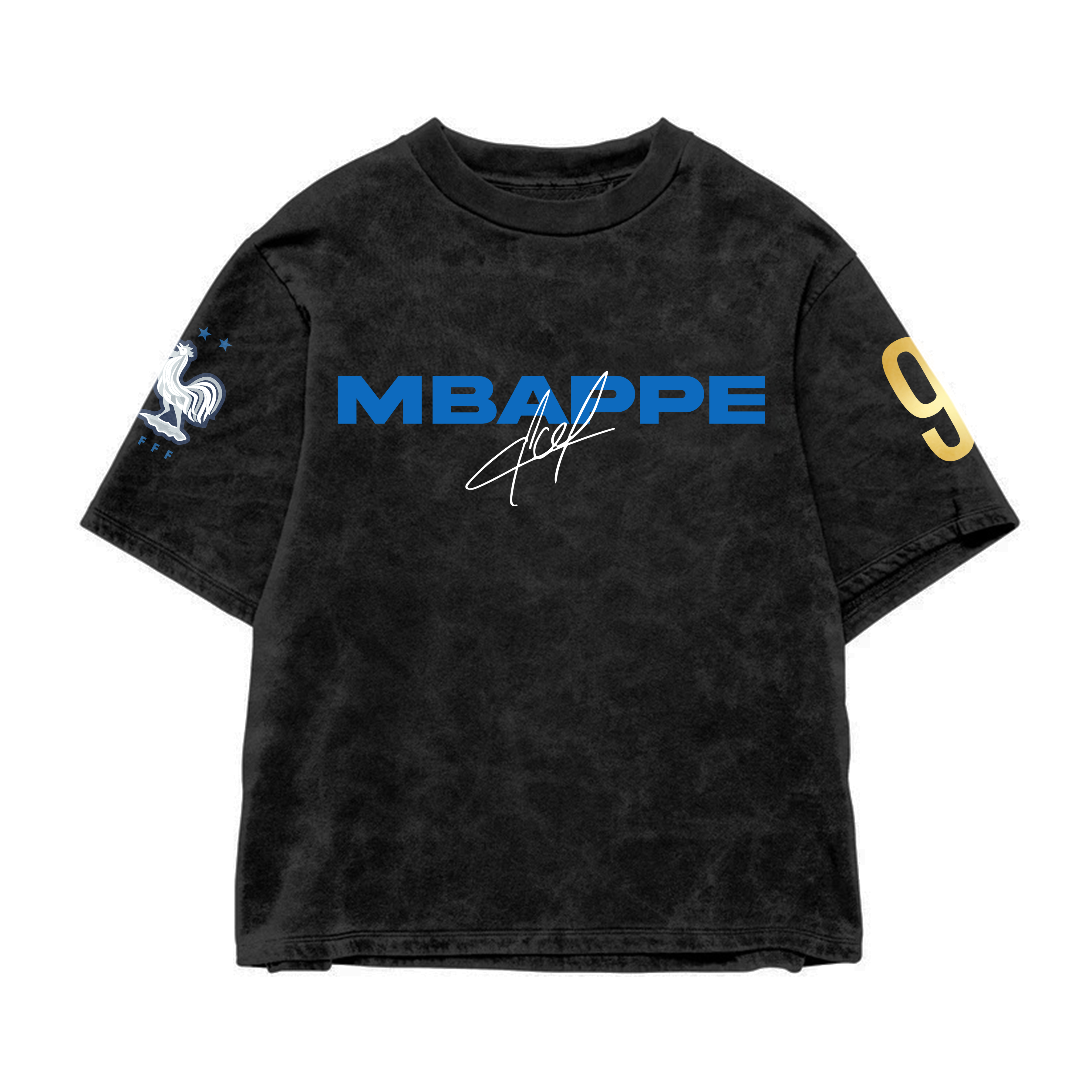 Mbappé Legacy Acid Wash Oversized Tee