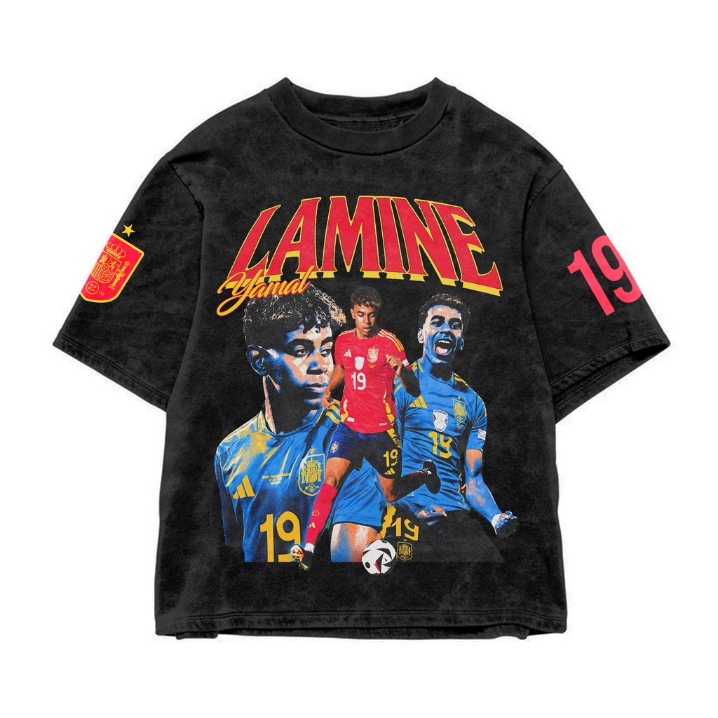 Lamine Acid Wash Oversized Tee