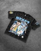 Messi Acid Wash Oversized tee